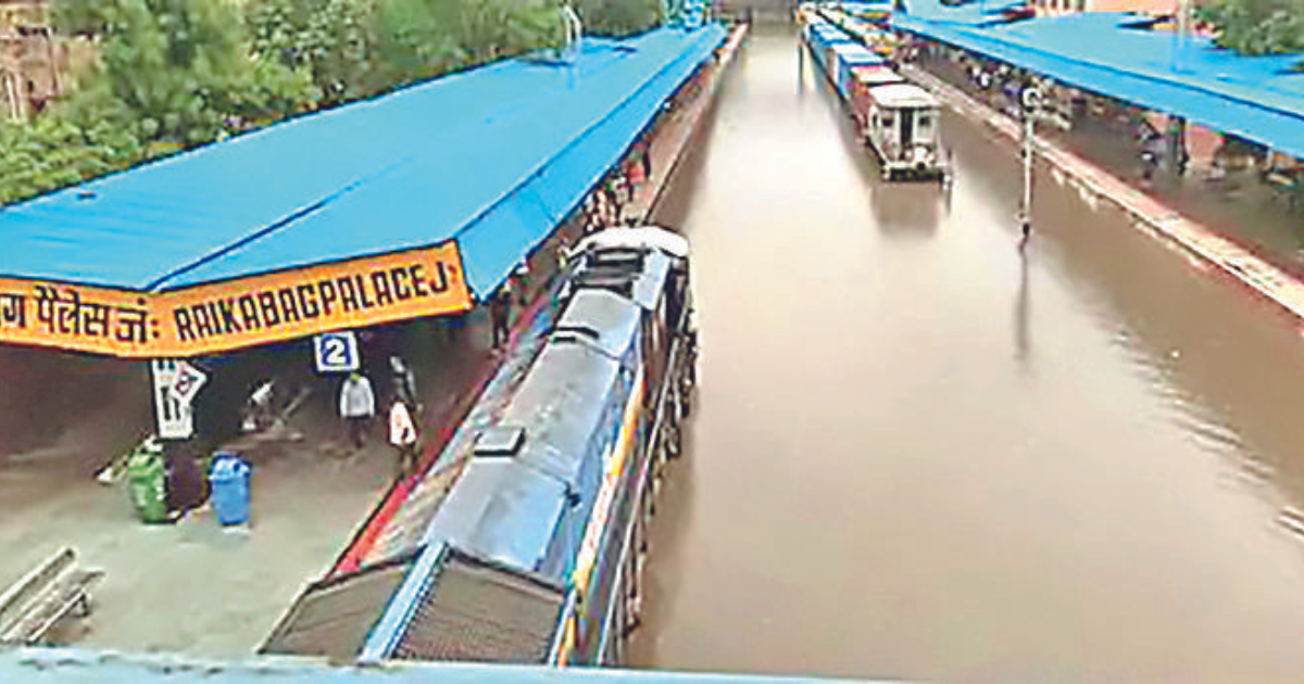 Trains cancelled, schools shut as heavy rains flood Blue City